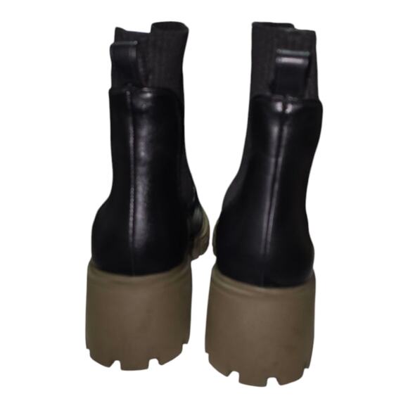 Steve Madden Hayle Women's Boots Black/Olive Platform Lug Sole Size 10 New - Picture 3 of 16